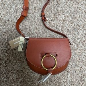 [BRAND NEW WITH TAGS] The Lisbon O-Ring Saddlebag in Leather -- Madewell